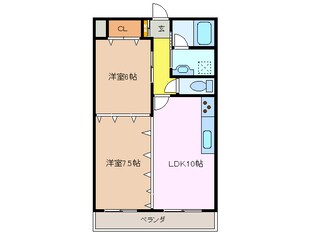 シャトレ桑名の物件間取画像